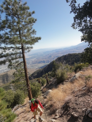 7000' and things start getting really steep.