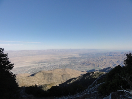 Unlike on previous trips, we still had to hike all the way back down there! We had agreed before entering the lodge not to be tempted by the heat, food, and 10 minute tram ride down. We were going to go down the real way! The message board folks had warned us that would not be fun...