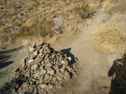 The "sign" for the Skyline trail.