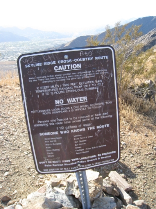 One of my favorite trail signs ever. You know if the sign mentions 'there have been fatalities and many rescues...' and 'persons that have needed to be rescued or have died attempting this route..', you must be on a serious trail!
