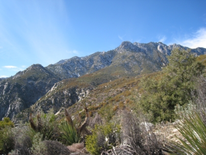 The first clear view of the ridge at Long Valley. Another classic example of a picture not doing the terrain justice. In person, it looks about like a cliff just below the ridge. The trail must go around, not over that, right?