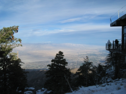 At this point, I went back outside and started the long trek back. It took every ounce of will power I had to walk away from the tram ticket booth and head back out into the freezing cold. Now that I was well rested I was re-running the time numbers in my head and realized I would probably be at least 2-3 hours in the dark on the way down (it is about 2:30pm at this point). On a normal trail, I would have no problem with that. But given that this trail is steep, very technical, and tough to follow in places, I was not feeling very confident. The ranger had warned me that the trail was much harder to follow on the way down. Decisions, decisions...