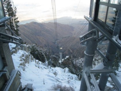 After pleaing with the worker at the tram ticket counter, and giving her my sob story, she let me go through without paying and called a cab for me to be waiting at the bottom.