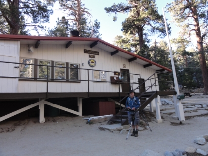 Dad in front of the Long Valley ranger station.
