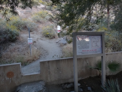 Start of the Museum Loop trail, which connects with Lykken, then Skyline to form the Cactus to Clouds route to Long Valley.