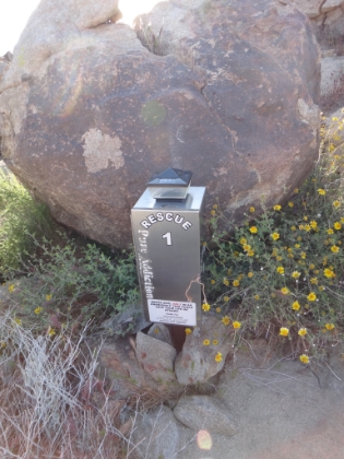 The first rescue callbox. It's nice having recognizable milestones along the route to measure progress.
