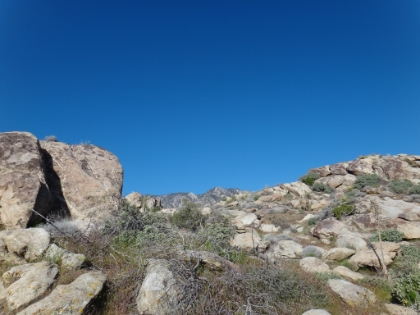 The first glimpse of the ridge at Long Valley in the distance. It's hard to believe that it's still a full vertical mile above this point!
