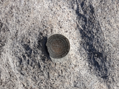 The official summit marker.