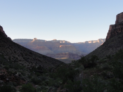 One of the last views across the canyon before the light gets too dim. It's now almost 7:00pm, but if I really power hike the last 4 miles, I can still make my 14 hour goal.