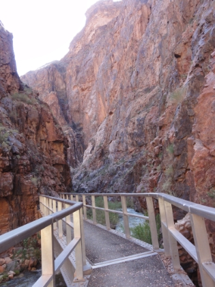 A look back across one of the many bridges seemingly going from wall to wall.