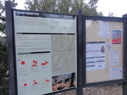 We were out of bed about 3:45am, ate breakfast in the room, in the car by 4:30am, and to Bright Angel lodge just in time to catch the 5:00am shuttle to the South Kaibab trailhead. It's freezing (literally) at around 28 degrees, but the cold now will be well worth it later when the afternoon temps are reasonable in the canyon.