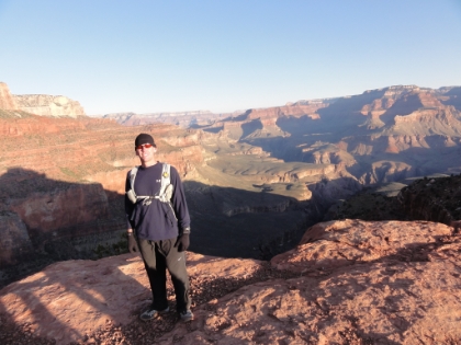 I stop for a bit to talk to some hikers and they offered to take my picture. It's tough to get into a good running groove when I keep stopping to take so many pictures, but I'm determined not to miss a single good shot just because I'm worried about my running time.