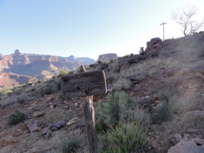 The Tipoff, roughly 3000' below the rim. A little over 1600' more to go.