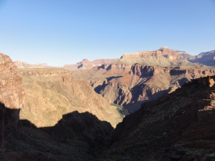 The views are still amazing and the river is starting to get closer.