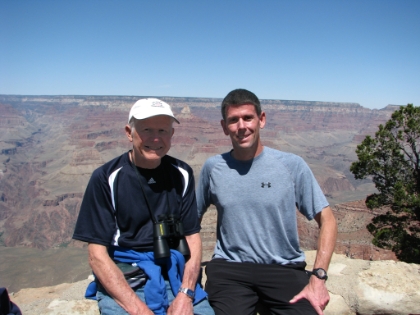 We had someone take a picture of us at Yavapai Point.
