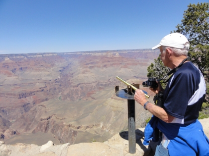 Dad checking out the view from Yavapai Point.