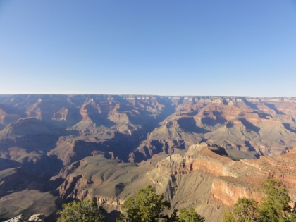 One last view from the rim before leaving Grand Canyon Village.