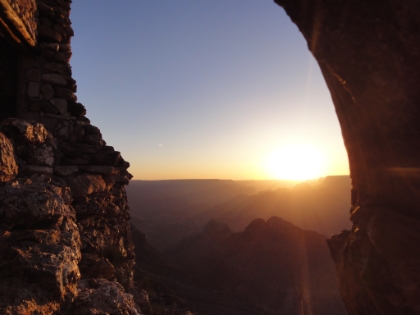 One last picture looking west down the canyon. I tried using a tree to block some of the sun. The result was not quite what I intended, but made for an interesting picture, and a great way to end this week's amazing trip.