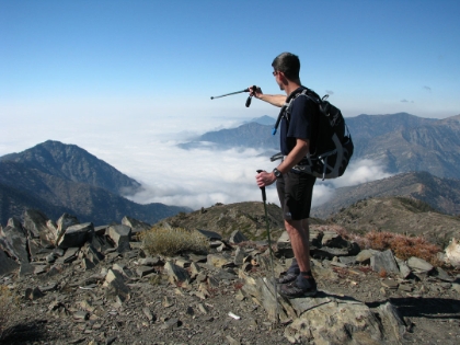 We made it to the top of Pine Mtn, one of the steepest sections of trail in all of Southern CA (including Cactus to Clouds).