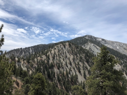 And there's the Backbone trail leading up to Pine Mtn. Definitely one of the gnarlier sections of trail in SoCal.