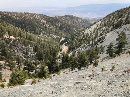 Even without snow, you don't want to slip here! How (why?) did I ever do this in icy conditions solo?