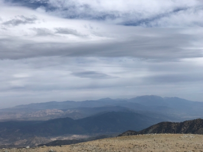 Still some snow on Gorgonio in the distance.