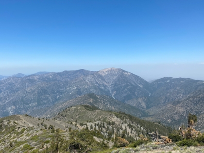 The view of Baden-Powell from the top of Pine Mtn.