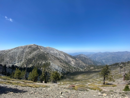 About to drop down from Dawson.