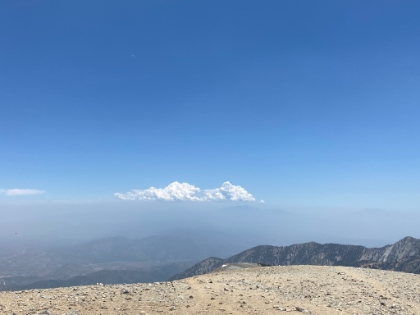 Really smoggy today, can barely see San Jacinto and Gorgonio.