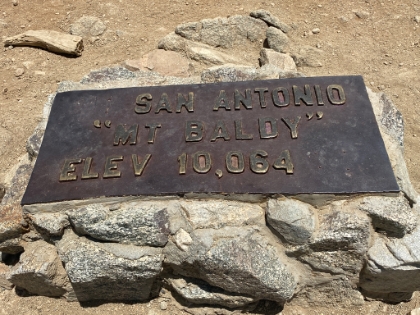 I touched the sign, snapped a few pictures, and then headed back down.