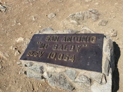 Made it. I only stayed on top long enough to listen to a hilarious "bro fest". There must have been 20 "bros" in a 2 minute conversation between two guys that had just made it to the top and were eating lunch. "Bro, that was a tough one". "Ya bro, that was brutal". "How much water did you use bro?". "Like 6 liters bro". "How much do you think it would take to do Gorgonio bro?". "Like probably 10 bro".