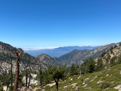Looking out from the saddle below Telegraph Peak, one of my favorite spots in the area.