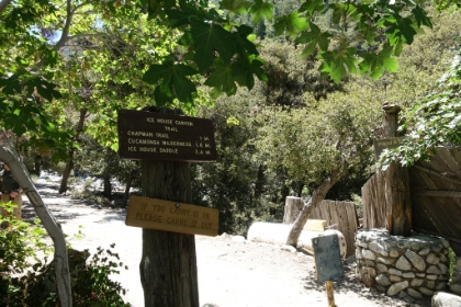 I decided to do the loop counter-clockwise, so I parked at the village ranger station, then did the 1.7 mile walk up to the Ice House Canyon trailhead.