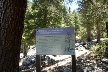 Still one of my all-time favorite trail signs. "Respect the solitude of others. Use low voices. Wear colors that blend with the landscape." Unfortunately, very few people on this trail follow those guidelines.
