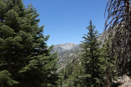 First good view of Baldy. It looks a long ways away to be part of this same hike!