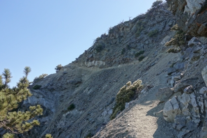 Getting ready to cross the ledge.