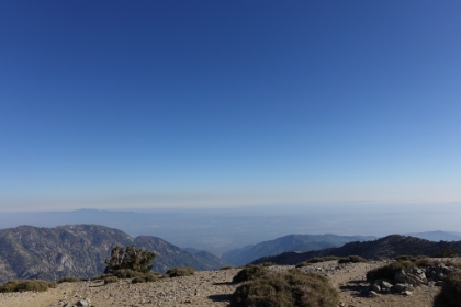 It's fairly clear today though. You can see the ocean and Catalina in the distance.
