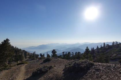 The Baldy area is always good for some early evening hazy mountain views.