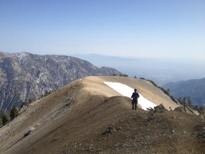 Dad heading back down the ridge.