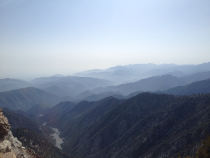 The late afternoon misty mountains make for a spectacular view.