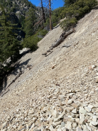 This section is really getting washed out, and a little bit dicey.