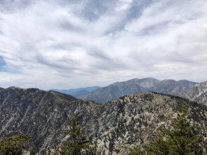 Baldy in the distance with the ridge headed to Ontario Peak in the foreground. I will be on that shortly.