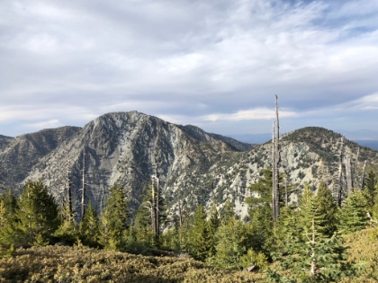 A nice view of of the 3 T's, Timber, Telegraph and Thunder. That's a lot of negative gain going up and down those peaks.