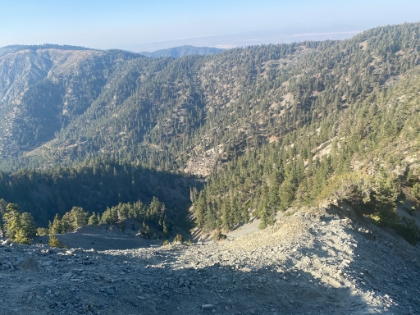 Heading back down Pine Mtn now, always need to be careful here.