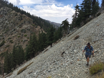 Lots of loose rock to streghten the ankles.