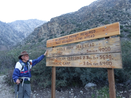 Made it back to the trailhead. Another great day in the San Gabriels.