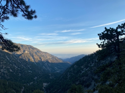 The sun is already low as I head up Ski Hut. There were a few people around the waterfall, the last humans I would see all night. One guy gave me an encouraging "you're almost there!" referring to almost making it that tough half mile from the parking lot. I chuckled as I headed for the summit.