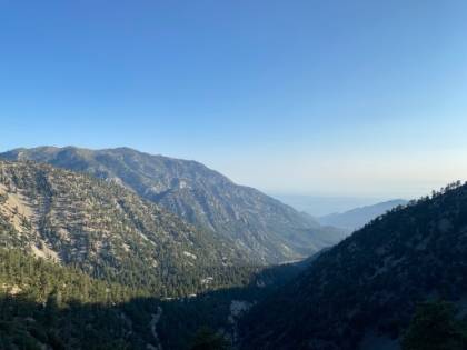 A little bit different lighting than usual heading up Ski Hut.