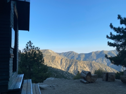 Ski Hut in the evening.