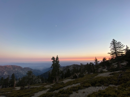 Starting to get dim with some beautiful colors.